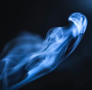 Abstract image of steam or incense smoke rising.
